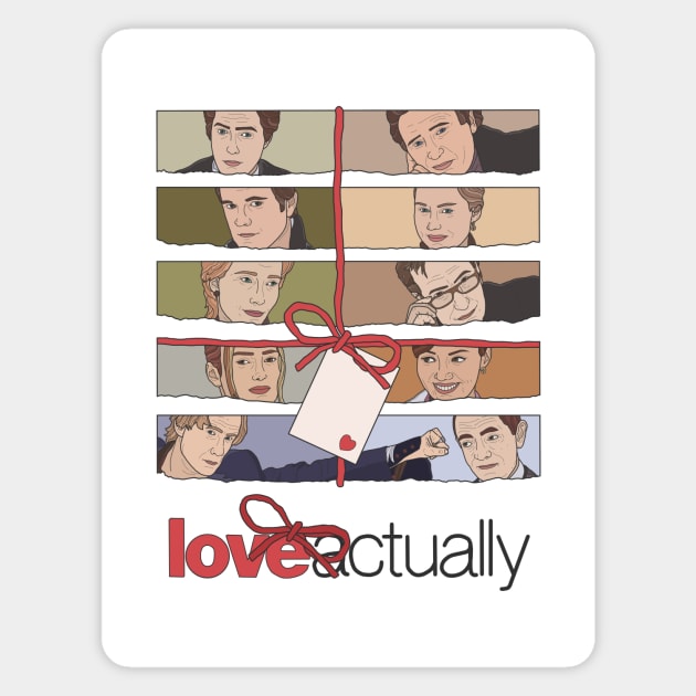 Love Actually - Christmas Magnet by Kath Fernweh